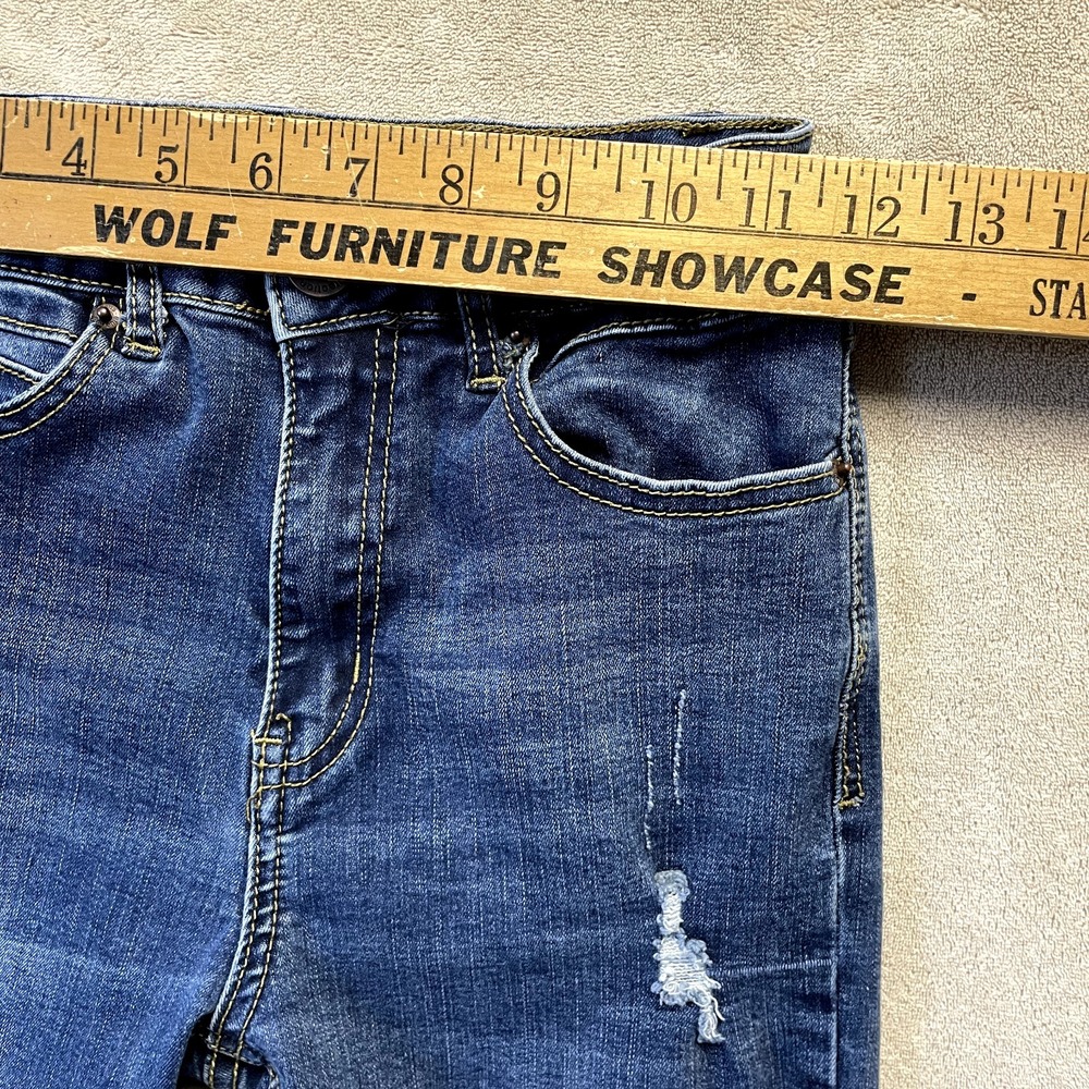 Blue Age Denim Collection Women Size 1 High Rise Skinny Jeans Ripped Distressed - Picture 6 of 13